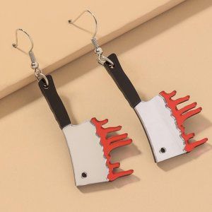 Butcher knife goth MFM earrings murderino